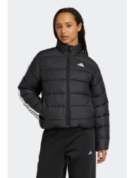adidas γυναικείο μπουφάν με καπιτονέ σχέδιο και ψηλό λαιμό regular fit `essentials climawarm 3-strip