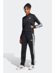 adidas σετ γυναικείο παντελόνι φόρμας με ζακέτα φούτερ regular fit `essentials 3-stripes` (2 τεμάχια