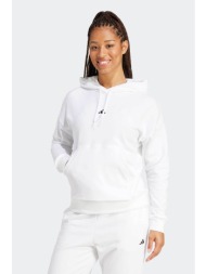 adidas γυναικεία μπλούζα φούτερ με κουκούλα regular fit `essentials small logo french terry` - jd799