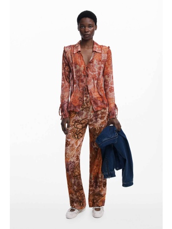 desigual γυναικείo παντελόνι κοτλέ με paisley pattern σε προσφορά