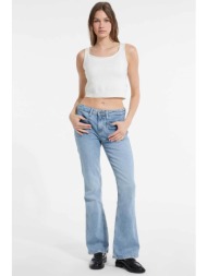 guess γυναικείο τζιν παντελόνι bootcut `g09` - w5ya1zd5ra4 denim blue