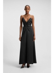 hugo boss γυναικείο maxi φόρεμα με στρας `kebera` - 50546784 μαύρο