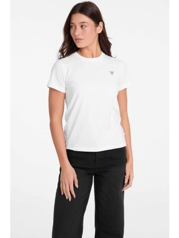 guess γυναικείο t-shirt με τριγωνικό λογότυπο - w4yi10j1314