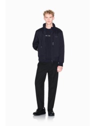 armani exchange ανδρικό παντελόνι μονόχρωμο regular straight fit - xm001207af16678 μαύρο