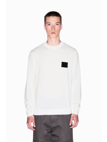 armani exchange ανδρικό πουλόβερ με contrast patch με σε προσφορά