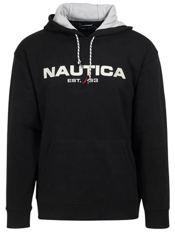 nautica ανδρική μπλούζα φούτερ με κουκούλα και λογότυπο σε προσφορά