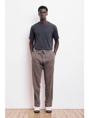 hartford ανδρικό παντελόνι chino flannel straight fit σε προσφορά