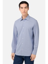 boggi milano ανδρικό πουκάμισο regular fit - bo25a000801 σιελ