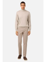boggi milano ανδρικό παντελόνι chino regular fit - bo25a015307 μπεζ
