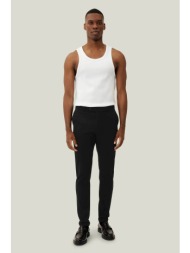 les deux ανδρικό επίσημο παντελόνι slim fit `como` - 100501001 μαύρο