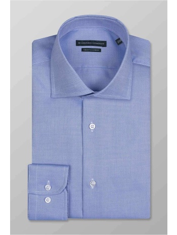 oxford company ανδρικό πουκάμισο club μονόχρωμο regular fit