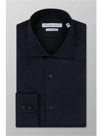 oxford company ανδρικό πουκάμισο club μονόχρωμο slim fit