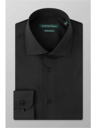 oxford company ανδρικό πουκάμισο club μονόχρωμο regular fit `classic` - m111nri20.04 μαύρο