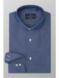 oxford company ανδρικό πουκάμισο romeo slim fit `sport` - j111-ry21.01 denim blue σκούρο