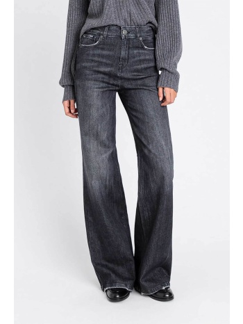 twinset γυναικείο παντελόνι flared fit - 252tp2550 μαύρο