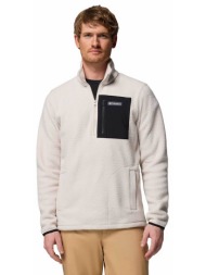 columbia ανδρική μπλούζα fleece `jasper ridge™ pebbled` - 2142411010l εκρού