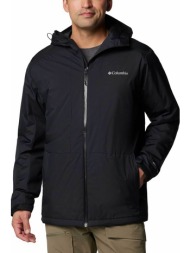 columbia ανδρικό μπουφάν με κουκούλα `point park™ ii insulated` - 2089474010l μαύρο