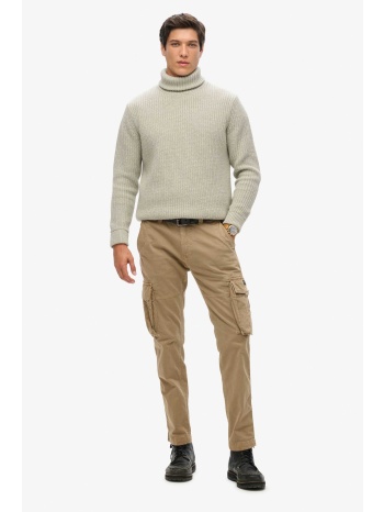 superdry ανδρικό παντελόνι cargo με logo patch - m7011132a