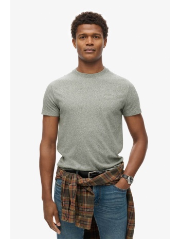 superdry ανδρικό t-shirt με κεντημένο λογότυπο slim fit