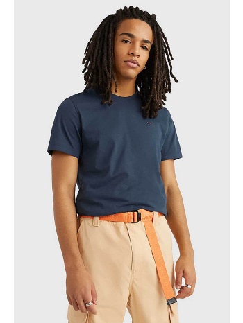 tommy jeans ανδρικό t-shirt μονόχρωμο regular fit 