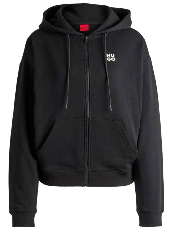 hugo boss γυναικεία ζακέτα φούτερ με κουκούλα και λογότυπο