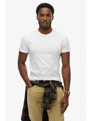superdry ανδρικό t-shirt με κεντημένο λογότυπο slim fit