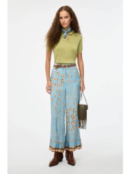 iblues γυναικείο παντελόνι με print `iblortensia` - 2617131181 γαλάζιο