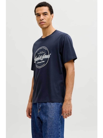 jack & jones ανδρικό t-shirt μονόχρωμο με logo print