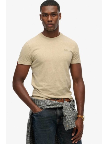 superdry ανδρικό t-shirt με κεντημένο λογότυπο slim fit