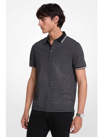 michael kors ανδρική μπλούζα πόλο με all-over monogram