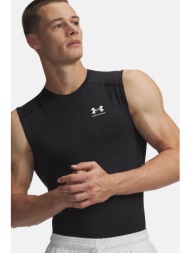 under armour ανδρική αμάνικη μπλούζα με λογότυπο ultra slim fit heatgear®` - 1361522 μαύρο