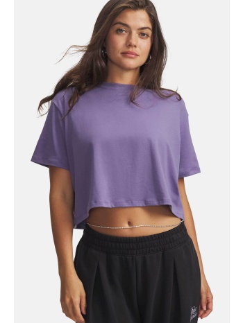 under armour γυναικείο t-shirt cropped με λογότυπο loose