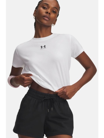 under armour γυναικείο t-shirt με λογότυπο loose fit `ua