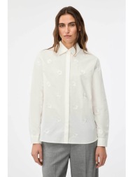iblues γυναικείο πουκάμισο με κέντημα `iblbroncio` - 2617111041 λευκό