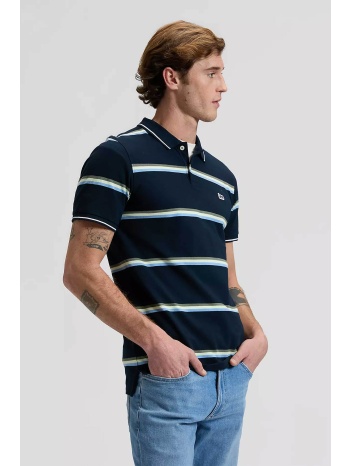 lee® ανδρική μπλούζα πόλο πικέ με ριγέ σχέδιο και κεντημένο