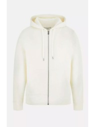 guess ανδρική ζακέτα φούτερ με κουκούλα - m6rq48kcn01 λευκό