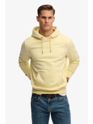 superdry ανδρική μπλούζα φούτερ με κουκούλα και κεντημένο λογότυπο loose fit `essential` - m2014404a