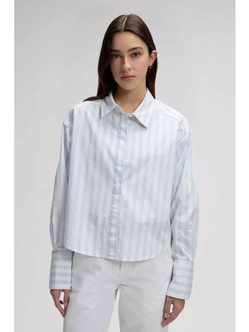 lee® γυναικείο πουκάμισο cropped με ριγέ σχέδιο regular fit