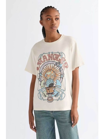wrangler® γυναικείο t-shirt με graphic logo print relaxed