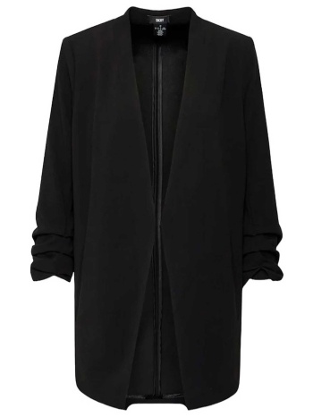 dkny γυναικείο σακάκι μονόχρωμο regular fit - p9rcaawi μαύρο