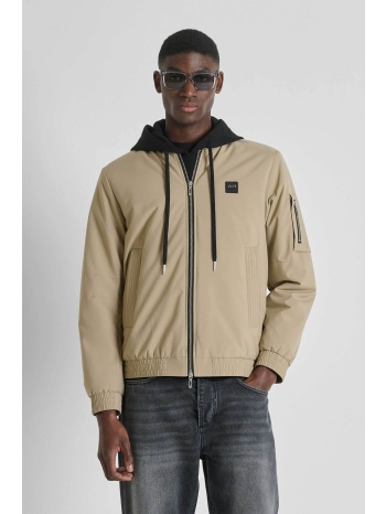 antony morato ανδρικό bomber jacket με logo patch regular