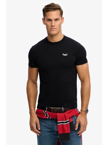 superdry ανδρικό t-shirt με κεντημένο λογότυπο regular fit