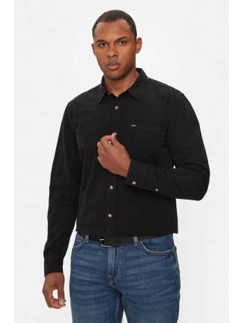 guess ανδρικό πουκάμισο μονόχρωμο slim fit - m4yh35wgcf1