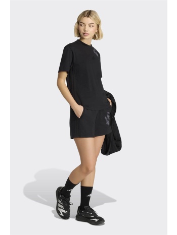 adidas γυναικείο αθλητικό ψηλόμεσο σορτς με κέντημα regular