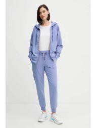 dkny γυναικείο παντελόνι φόρμας μονόχρωμο - dp6p3496 μπλε