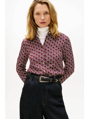 tommy hilfiger γυναικείο πουκάμισο με all-over print
