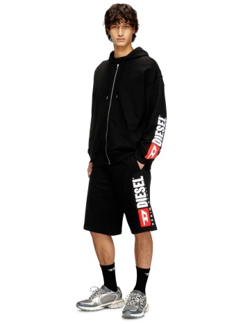 diesel ανδρική βερμούδα με logo print `p-crow-div` 