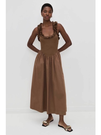 roame γυναικείο maxi φόρεμα με βολάν `paloma` - r26d263b