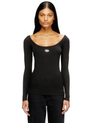 diesel γυναικεία μπλούζα slim fit `τ-βal-οd` - s26a199090jmba μαύρο