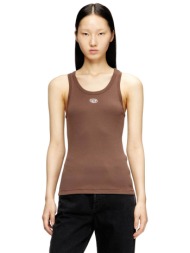 diesel γυναικείο αμάνικο τοπ slim fit `t-αnki-οd` - s26a199080jmba καφέ